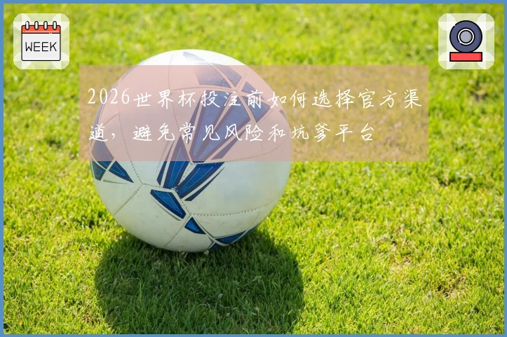 2026世界杯投注前如何选择官方渠道，避免常见风险和坑爹平台